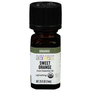 OG2 Aura Cacia Essntl Oil Orange Sweet .25 OZ [UNFI #51744] T
