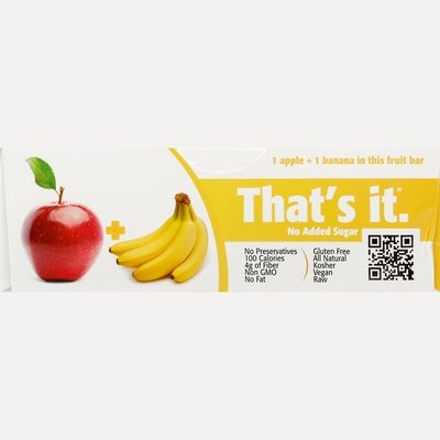 Thats It Apple Banana Fruit Bar 12/1.2 OZ [UNFI #69625]