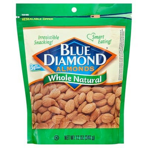 Blue Diamond Whole Natural Almonds 6/12 OZ [UNFI #45616]