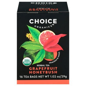 OG2 Choice Organic Teas Grapefruit Honeybush 6/16 BAG [UNFI #01106]