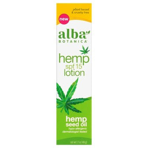 Alba Botanica Lotion Hydrating SPF15 Hemp 1.7 OZ [UNFI #68721] T
