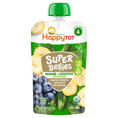 Happy Tot Bananas Spinach Blueberries 16/4 Oz [UNFI #53855]