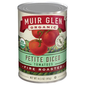 OG2 Muir Glen Petite Dcd Rstd Tomatoes 12/14.5 OZ [UNFI #05286]