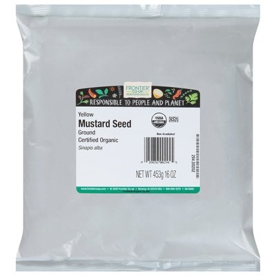 OG2 Frontier Mustard Seed Yellow Grd 1 LB [UNFI #28340]