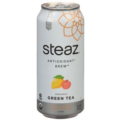 Steaz Zero Cal Iced Tea Peach Mango 12/16 OZ [UNFI #86551]