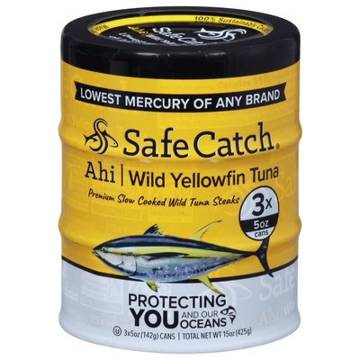 Safe Catch Ahi Wild Yellowfin Tuna 6/3/5 OZ [UNFI #84215]