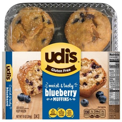 Udi Muffin Blubry Gf 4Pk 6/10 OZ [UNFI #79742]