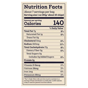 Siete Tortilla Chip Corn Sea Salt 6/7.5 Oz [UNFI #16682]