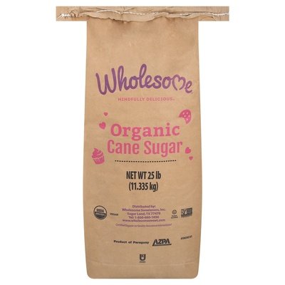 OG2 Wholesome Sweeteners Fr Trd Cane Sugar 25 LB [UNFI #01423]