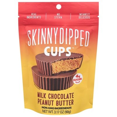 Skinnydipped Milk Chocolate Pnut Btr Cup 10/3.17 OZ [UNFI #39110]