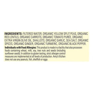 OG3 Amys Soup Golden Lentil Indian Dal 12/14.4 OZ [UNFI #78029]