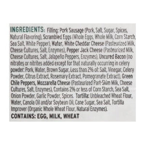 Reds All Natural Burrito Breakfast Meat Lovers 12/5 Oz [UNFI #18236]