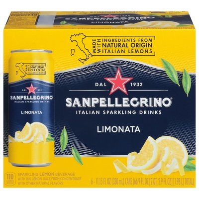 San Pellegrino Limonata 4/6/11.15 OZ [UNFI #18442] T