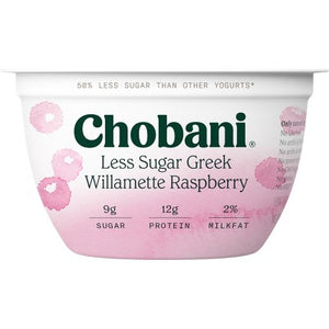Chobani Willamette Raspberry 2% 12/5.3 Oz [UNFI #71187]