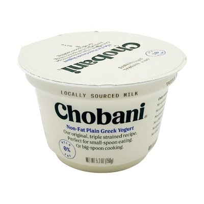 Chobani Plain Nf Yogurt  12/5.3 OZ [UNFI #69319]