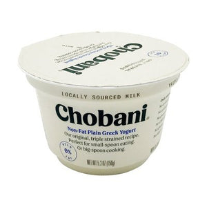 Chobani Plain Nf Yogurt  12/5.3 OZ [UNFI #69319]