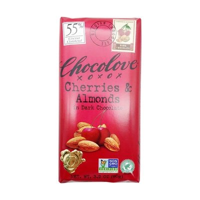 Chocolove Dark Choc Cherries Almonds 12/3.2 OZ [UNFI #30399]