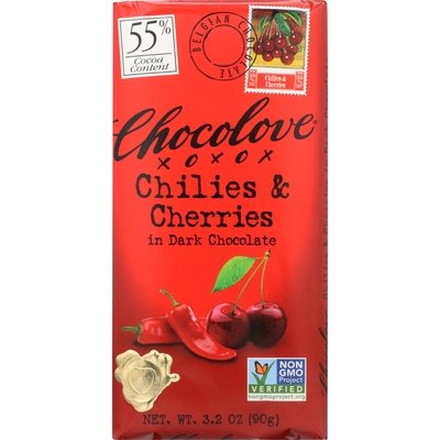 Chocolove Dark Choc Chili Chry 12/3.2 OZ [UNFI #33113]