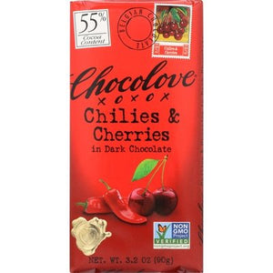 Chocolove Dark Choc Chili Chry 12/3.2 OZ [UNFI #33113]