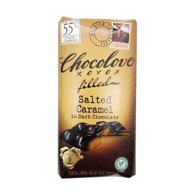 Chocolove Dark Choc Salted Caramel Bar 10/3.2 OZ [UNFI #04530]