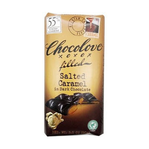 Chocolove Dark Choc Salted Caramel Bar 10/3.2 OZ [UNFI #04530]