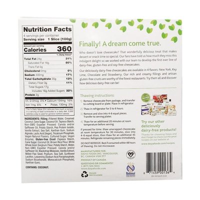 Daiya Chzcake Ny Style 8/14.1 OZ [UNFI #47238]
