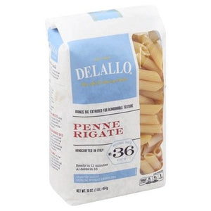 Delallo Penne Rigate #36 8/16 Oz [UNFI #37333]