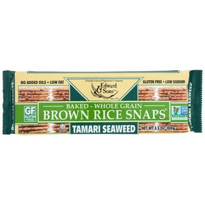 Brown Rice Snaps Tamari Seaweed 12/3.5 OZ [UNFI #36163]
