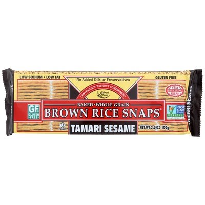 Brown Rice Snaps Tamari Sesame 12/3.5 OZ [UNFI #36162]