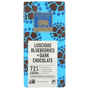 Endangered Dark Choc W/blueberry (turtle) 12/3 OZ [UNFI #30512]