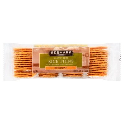 Sesmark Rce Thns Cheddar 12/3.5 OZ [UNFI #18735]