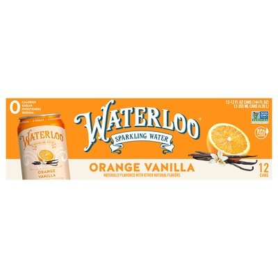Waterloo Orange Vanilla 2/12/12 Oz [UNFI #59271]