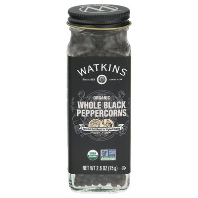 OG2 Watkins Whole Black Peppercorns 3/2.6 OZ [UNFI #17585]