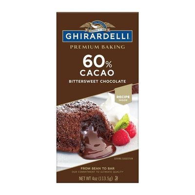 Ghirardelli 60% Cacao Premium Baking Bar 12/4 OZ [UNFI #12970]