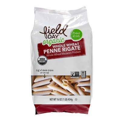 Field Day Penne Rigate Wholewheat Pasta 20/16 Oz [UNFI #50412]