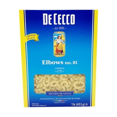 Dececco Elbows Pasta 20/16 OZ [UNFI #64750]